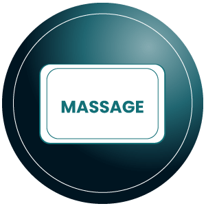 An icon that represents the massage technique selector feature
