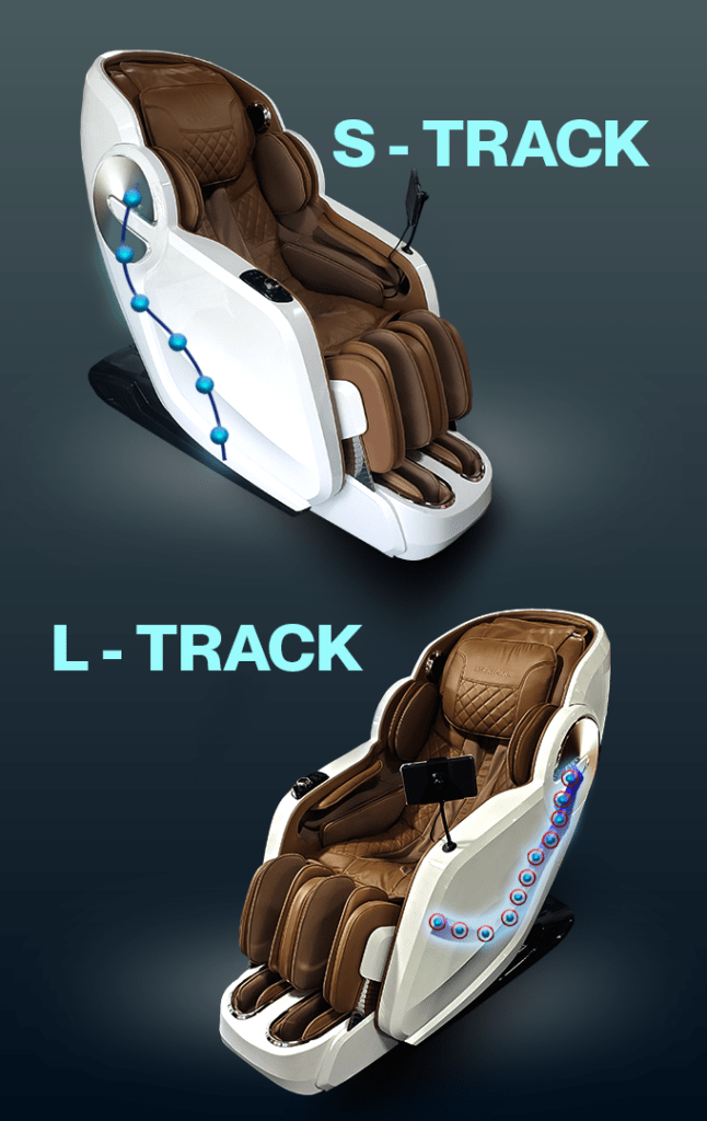 An Image that shows the S&L track on the Everycare 7300 white brown